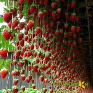 Клубника ампельная Анастасия купить по цене от 370р. в интернет-магазине «Посадика» с доставкой почтой в в Уфе и по всей России – [изображение №1].